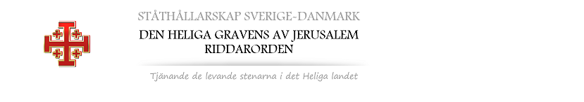 Den Heliga gravens av Jerusalem riddarorden – Ståthållarskapet Sverige-Danmark